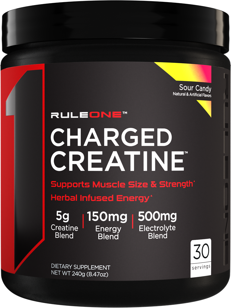 Charged Creatine | Creatine Matrix with Electrolyte &amp; Energy Blends - Sour Candy