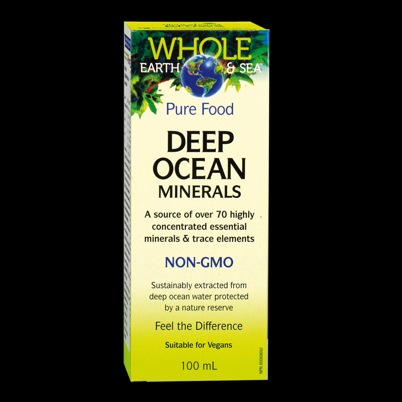 Deep Ocean Minerals Whole earth & sea®/ Дълбоководни морски минерали x 100 ml Natural Factors - BadiZdrav.BG