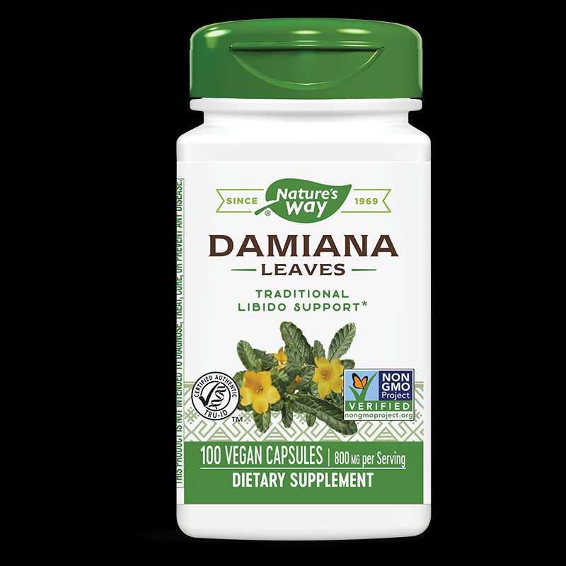 Damiana Leaves/ Дамиана (лист) 400 mg х 100 капсули Nature’s Way