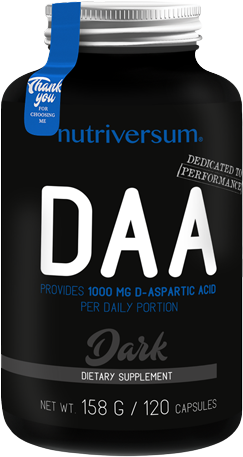 DAA Dark | D-Aspartic Acid 1000 mg - BadiZdrav.BG