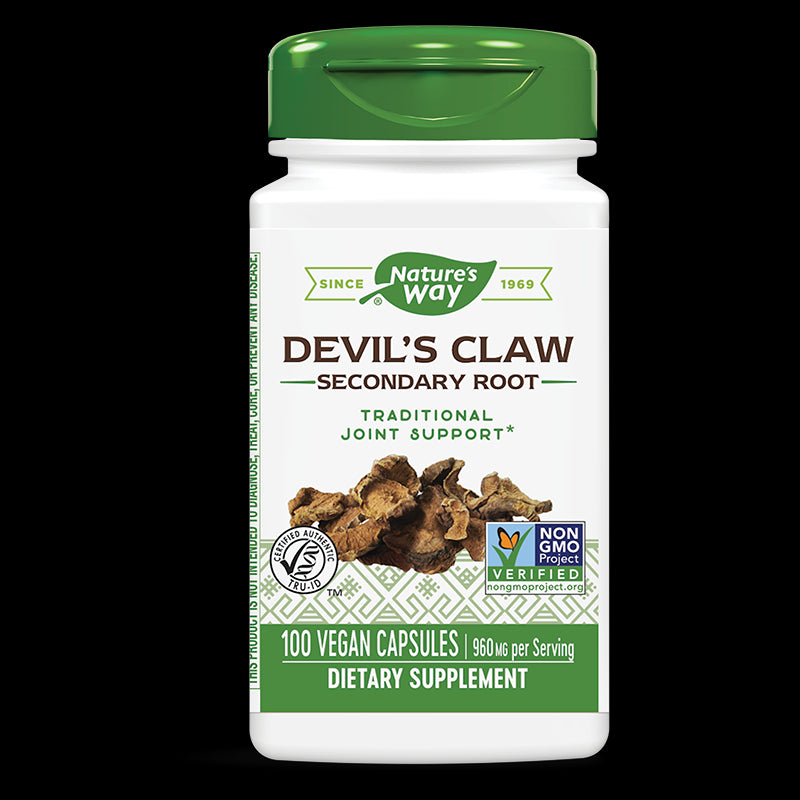 Devil`s Claw Secondary Root/ Дяволски нокът (корен) 480 mg х 100 капсули Nature’s Way - BadiZdrav.BG