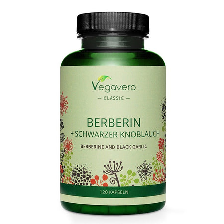 Диабет и сърдечно-съдова система - Берберин + Черен чесън, 120 капсули Vegavero