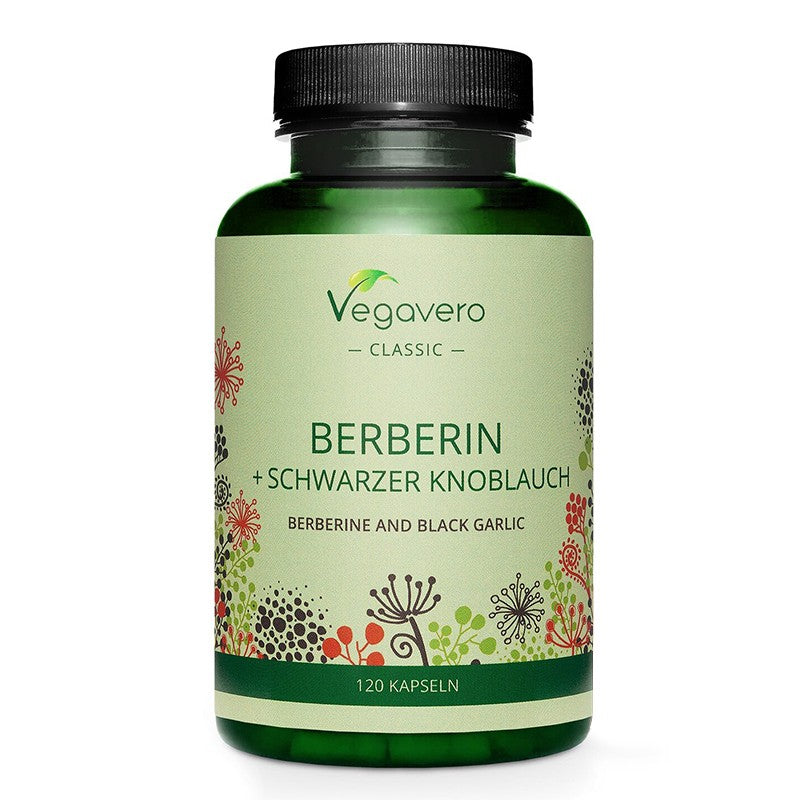 Диабет и сърдечно-съдова система - Берберин + Черен чесън, 120 капсули Vegavero