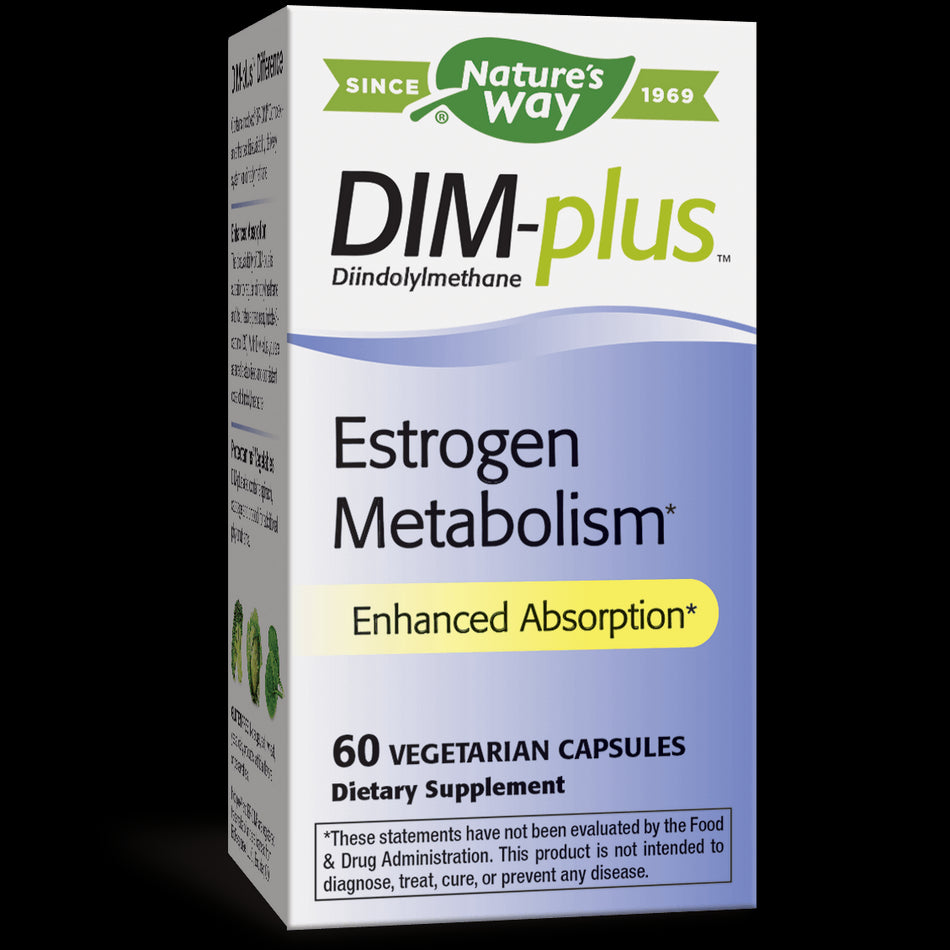 DIM-plus™ Estrogen Metabolism/ ДИМ-плюс™ Естрогенен метаболизъм  х 60 капсули Nature’s Way - BadiZdrav.BG