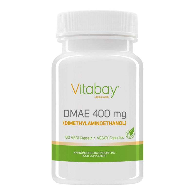 DMAE (Dimethylaminoethanol) - ДМАЕ (Диметиламиноетанол) 400 mg, 60 капсули Vitabay - BadiZdrav.BG