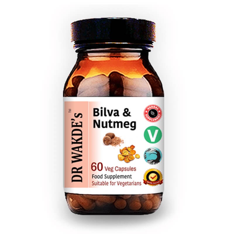Билва и Индийско орехче (Bilva & Nutmeg) - изчиства червата, поддържа сърцето, регулира кръвното, 60 капсули - BadiZdrav.BG