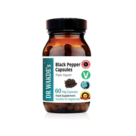 Black Pepper / Черен пипер Аюрведа, 60 капсули DR WAKDE’s - BadiZdrav.BG