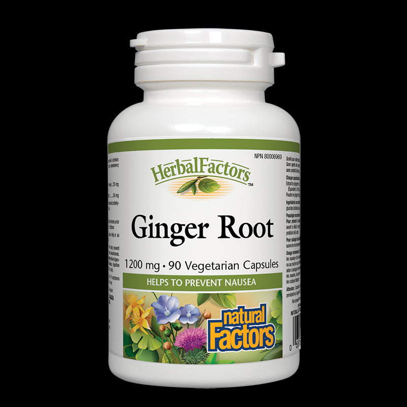 Ginger Root/ Джинджифил (корен) 450 mg х 90 капсули Natural Factors - BadiZdrav.BG
