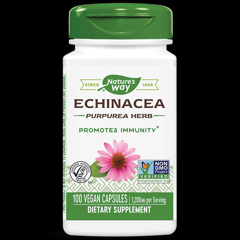 Echinacea Purpurea Herb/ Ехинацея (билка) 400 mg х 100 капсули Nature’s Way - BadiZdrav.BG