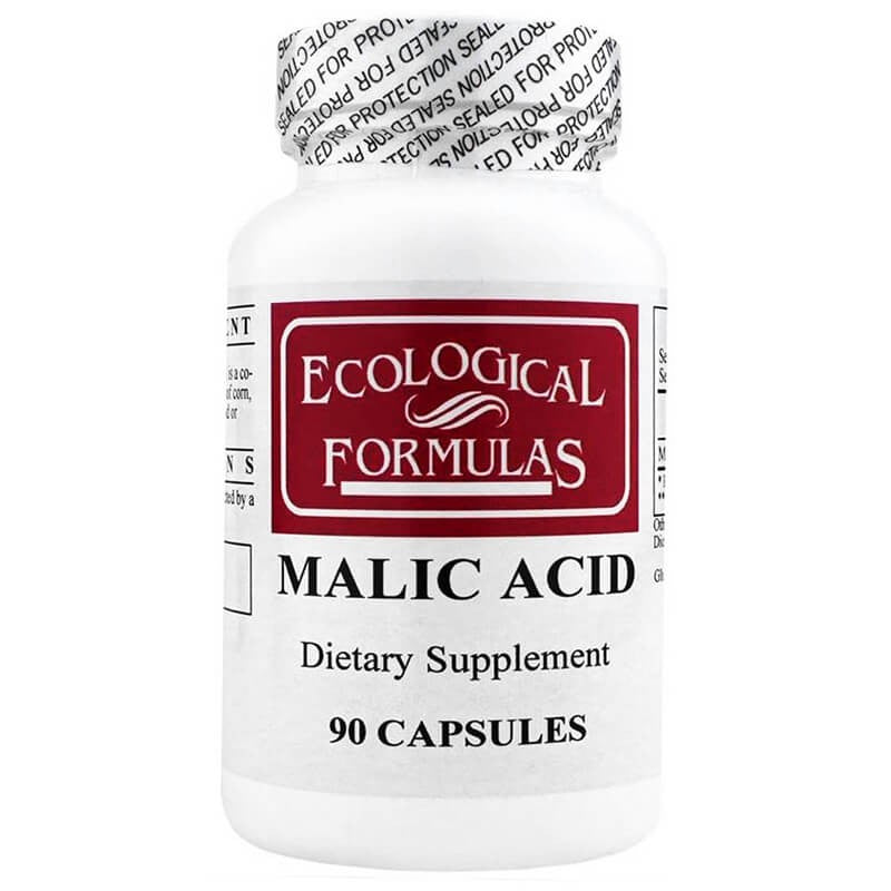 Malic Acid / Ябълчена киселина, 90 капсули Ecological Formulas - BadiZdrav.BG