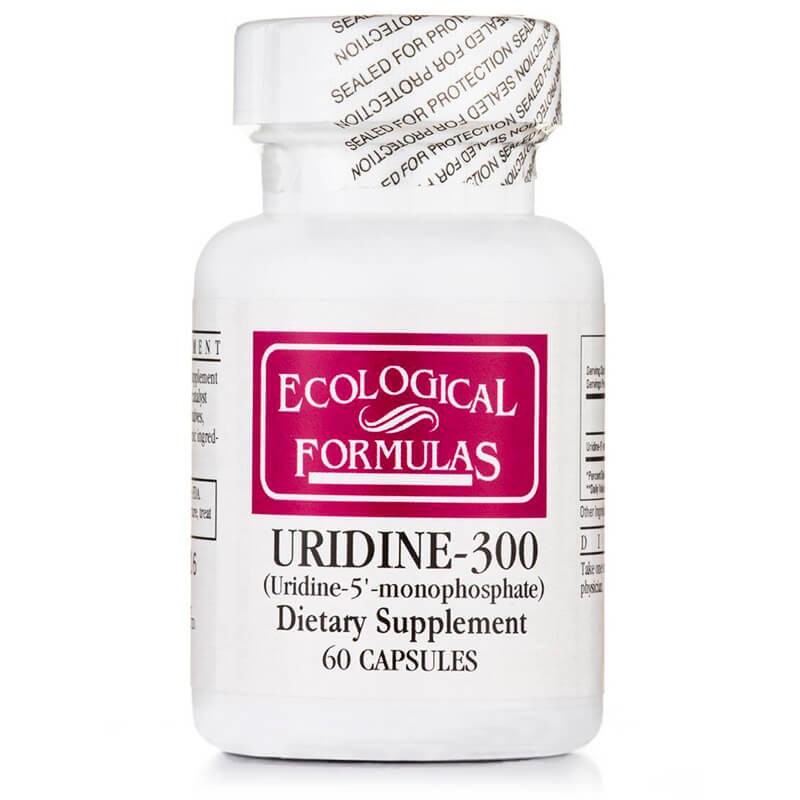 Uridine-300 Uridine-5-Monophosphate / Уридин-300 Уридин-5-Монофосфат, 60 капсули Ecological Formulas - BadiZdrav.BG