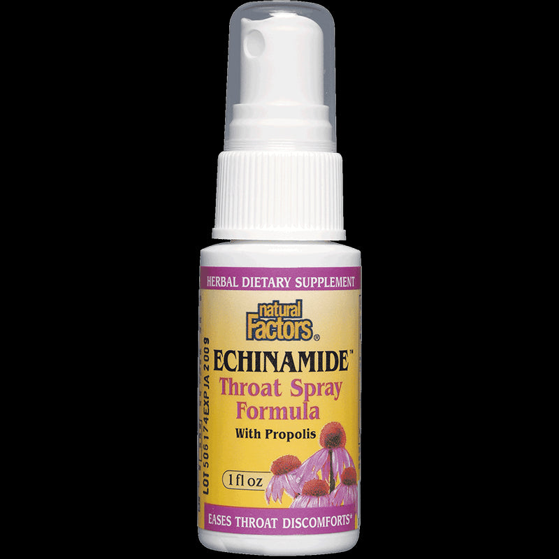 Echinamide® Throat Spray Formula/ Спрей за гърло с ехинацея и прополис x 30 ml/ 50 дози - BadiZdrav.BG