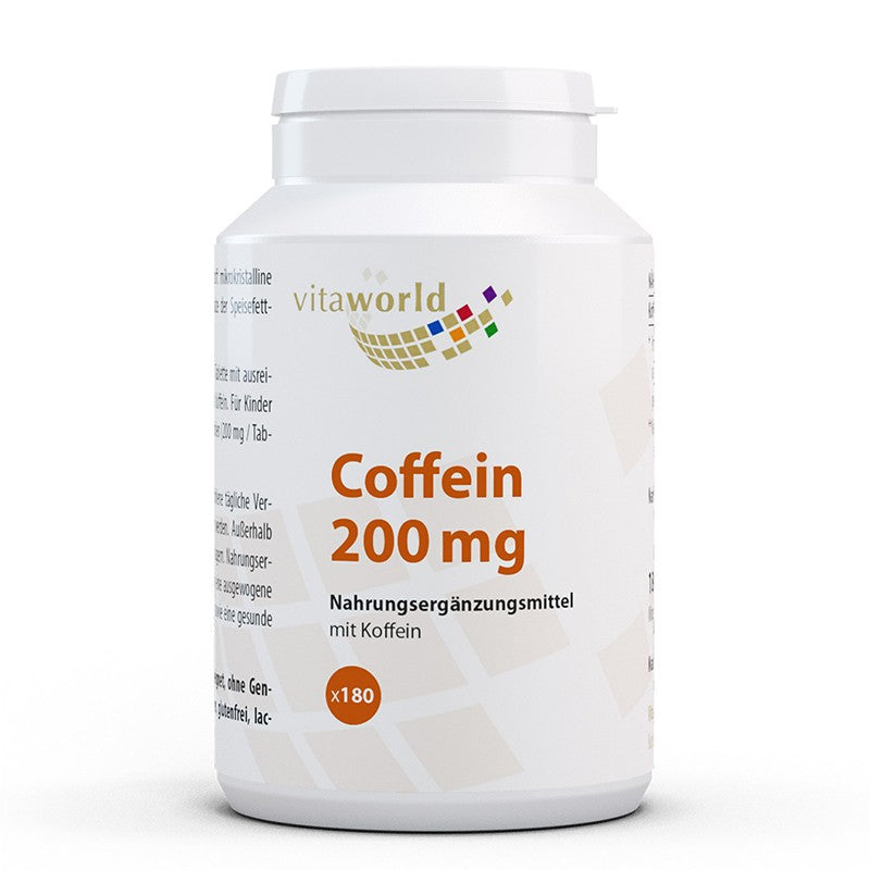 Енергия и метаболизъм - Кофеин, 200 mg x 180 таблетки - BadiZdrav.BG