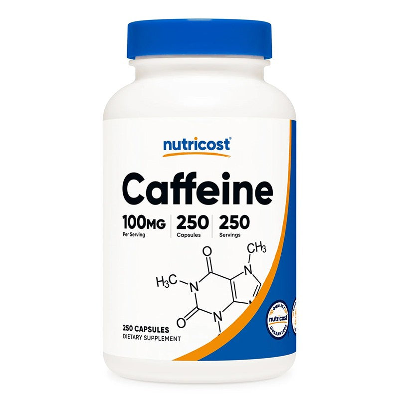 Енергия, поддържане на теглото - Кофеин, 100 mg x 250 капсули - BadiZdrav.BG