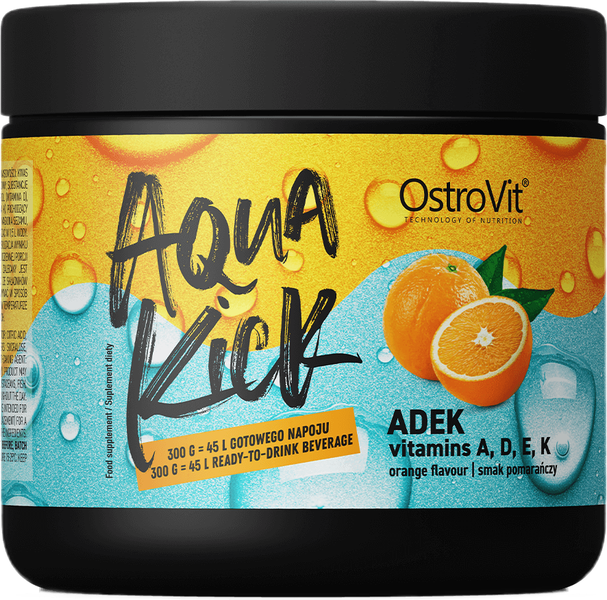 Aqua Kick / Advanced Hydration with ADEK / Vitamin A + D + E + K - Портокал