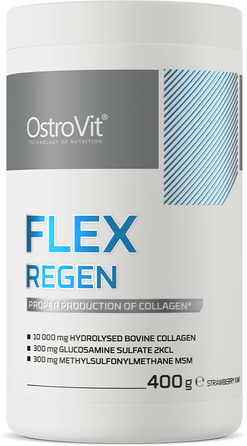 Flex Regen | Collagen + Glucosamine, Chondroitin, MSM, Hyaluronic Acid - Ягода и Киви