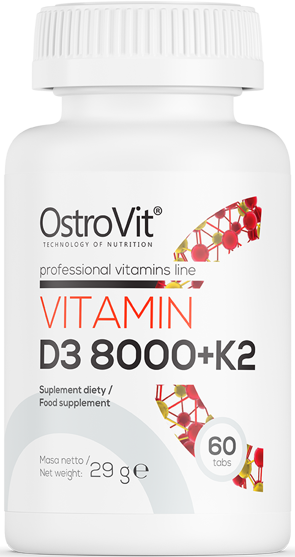 Vitamin D3 8000 + K2 200 mcg - BadiZdrav.BG