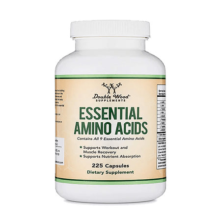 Essential amino acids - Есенциални аминокиселини, 225 капсули Double Wood - BadiZdrav.BG