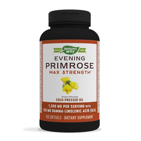 Evening Primrose 10% GLA / Вечерна иглика 1300 mg х 120 софтгел капсули Nature’s Way - BadiZdrav.BG