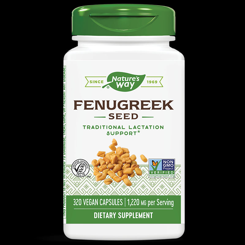 Fenugreek Seed / Сминдух (семена) 610 mg х 320 капсули Nature’s Way - BadiZdrav.BG