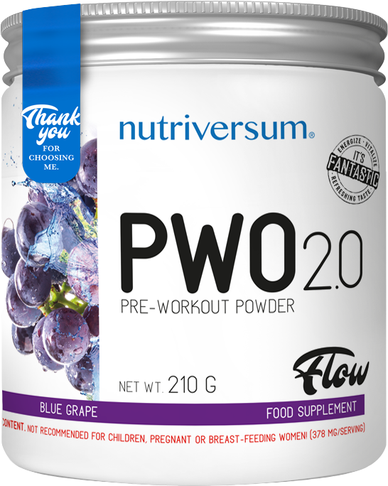 PWO 2.0 Flow | Pre-Workout Powder - Синьо грозде