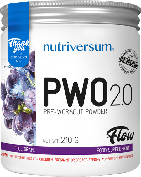 PWO 2.0 Flow | Pre-Workout Powder - Синьо грозде