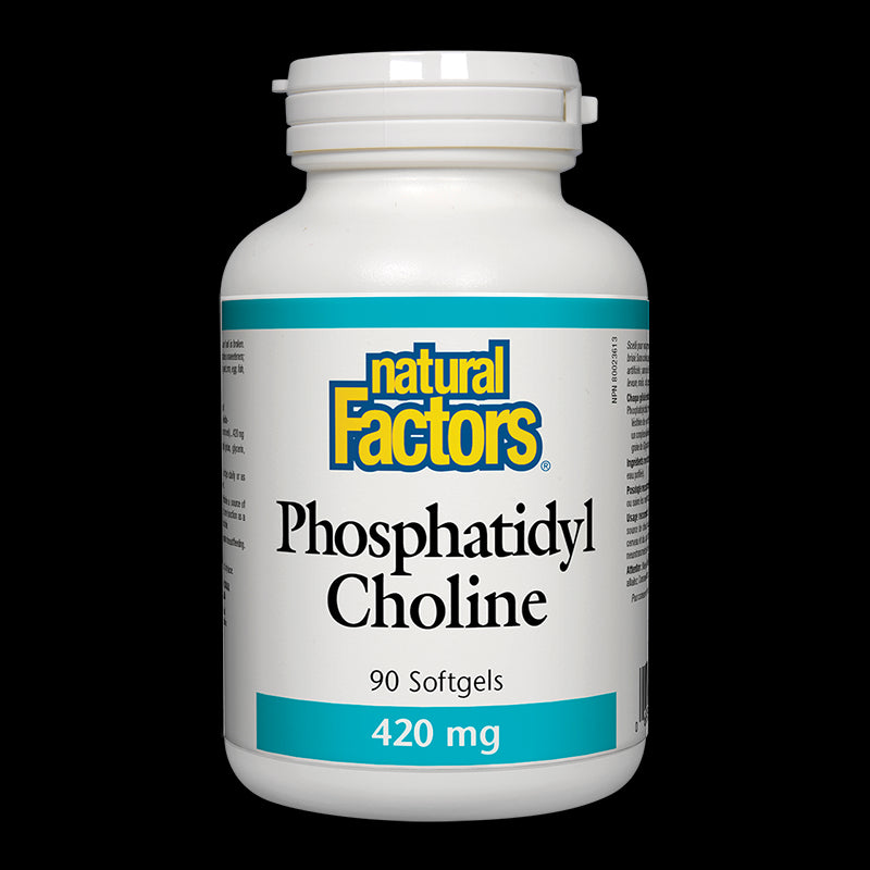 Phosphatidyl Choline/ Фосфатидил Холин 420 mg х 90 софтгел капсули Natural Factors - BadiZdrav.BG