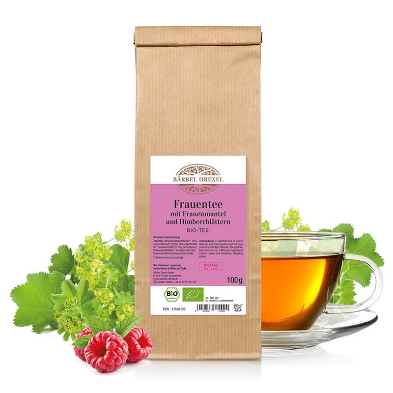 Frauentee mit Frauenmantel und Himbeerblättern Bio-Tee - Био чай за женския хормонален баланс, 100 g Bärbel Drexel - BadiZdrav.BG