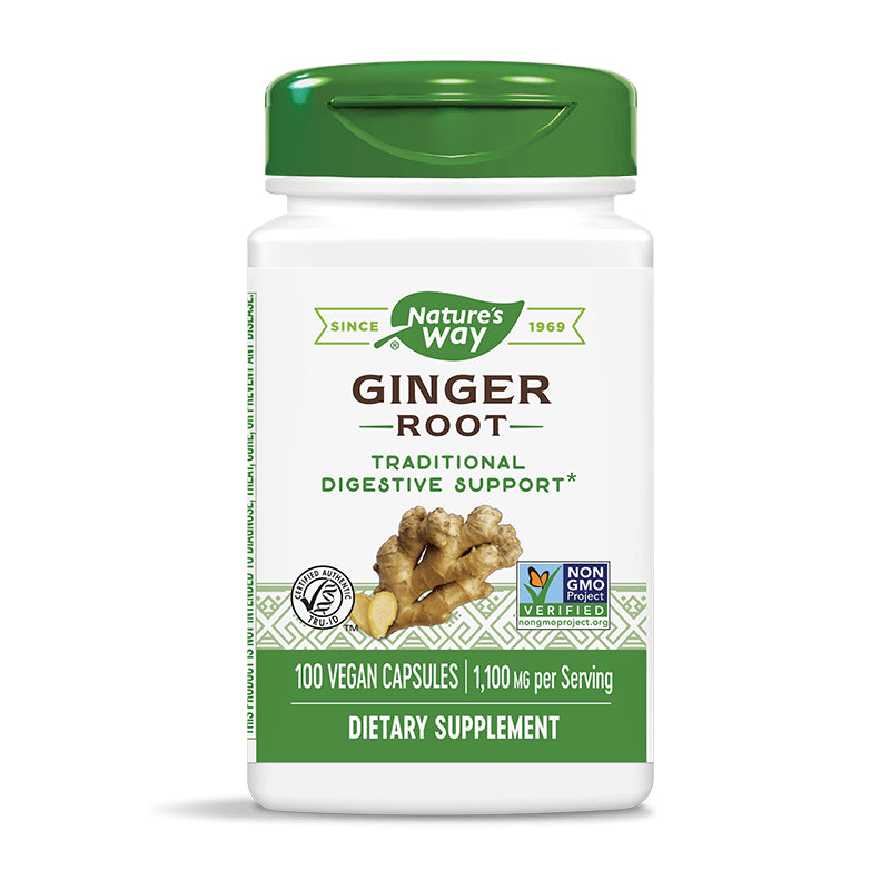 Ginger Root/ Джинджифил (корен) 550 mg х 100 капсули Nature’s Way - BadiZdrav.BG