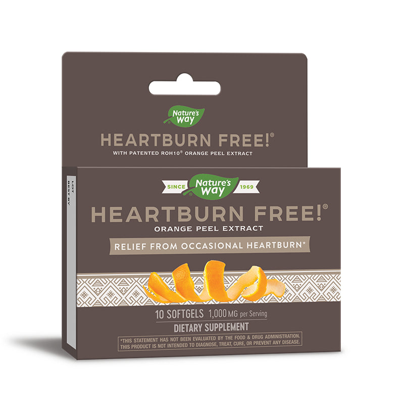 Билков екстракт от портокал срещу киселини - Heartburn Free!,10 софтгел капсули Nature’s Way - BadiZdrav.BG