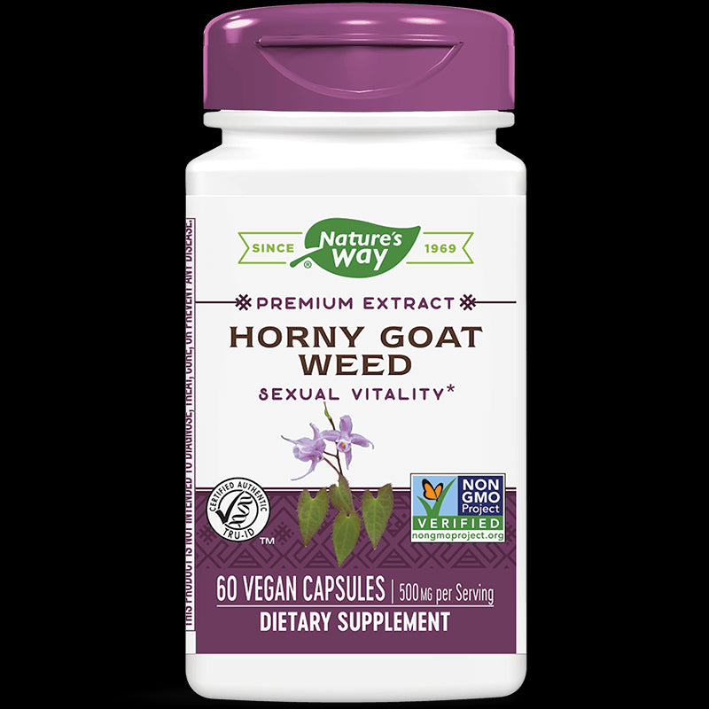 Horny Goat Weed/ Епимедиум 500 mg х 60 капсули Nature’s Way - BadiZdrav.BG
