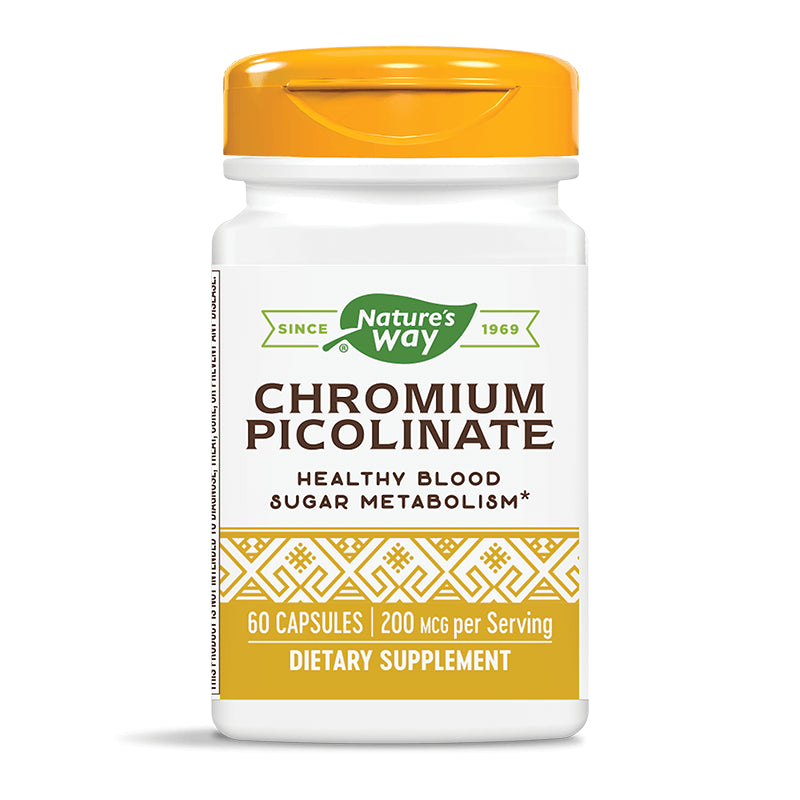 Chromium Picolinate/ Хром Пиколинат 200 mcg х 60 капсули Nature’s Way