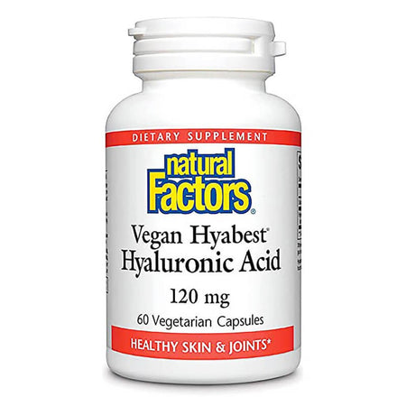 Хиалуронова киселина Hyabest® - За кожата и ставите, 120 mg, 60 капсули Natural Factors - BadiZdrav.BG