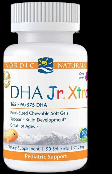 DHA Junior Xtra | 165 mg EPA &amp; 375 mg DHA - Горски плодове