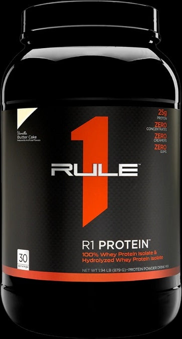 R1 Protein | 100% Whey Isolate &amp; Whey Hydrolysate - Vanilla Butter Cake