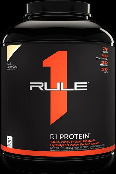 R1 Protein | 100% Whey Isolate &amp; Whey Hydrolysate - Vanilla Butter Cake
