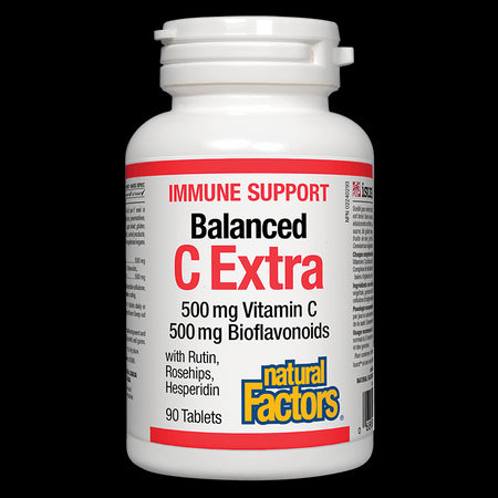 Immune Support Balanced C Extra / Витамин С (500 mg) и биофлавоноиди (500 mg), 90 таблетки Natural Factors - BadiZdrav.BG