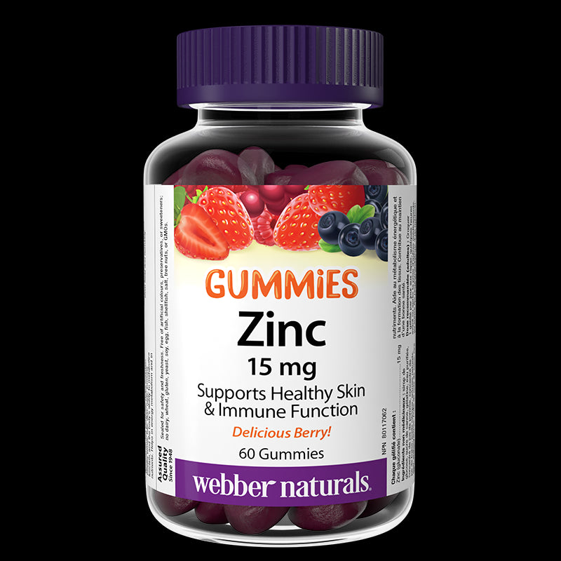 Имунитет - Цинк (глюконат) Гъми 15 mg, 60 желирани таблетки с плодов вкус - BadiZdrav.BG