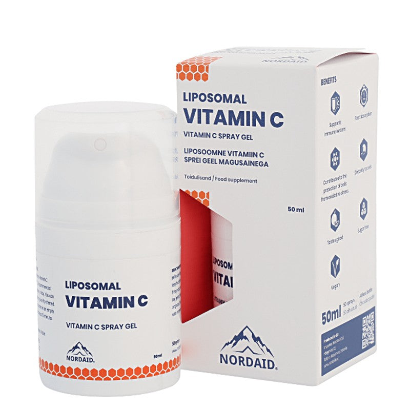 Имунитет - Липозомен Витамин С  - спрей-гел за уста с вкус на манго, 50 ml Nordaid - BadiZdrav.BG