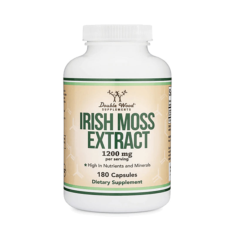 Irish sea moss - Червени водорасли (ирландски мъх), 180 капсули Double Wood - BadiZdrav.BG