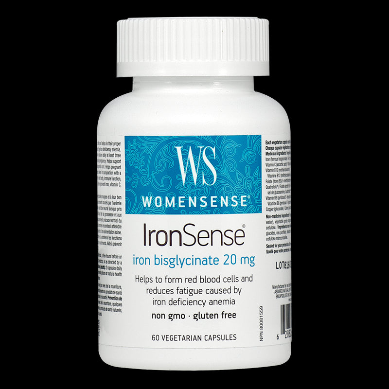 IronSense® WomenSense®/ Желязо (бисглицинат) 20 mg x 60 капсули Natural Factors - BadiZdrav.BG