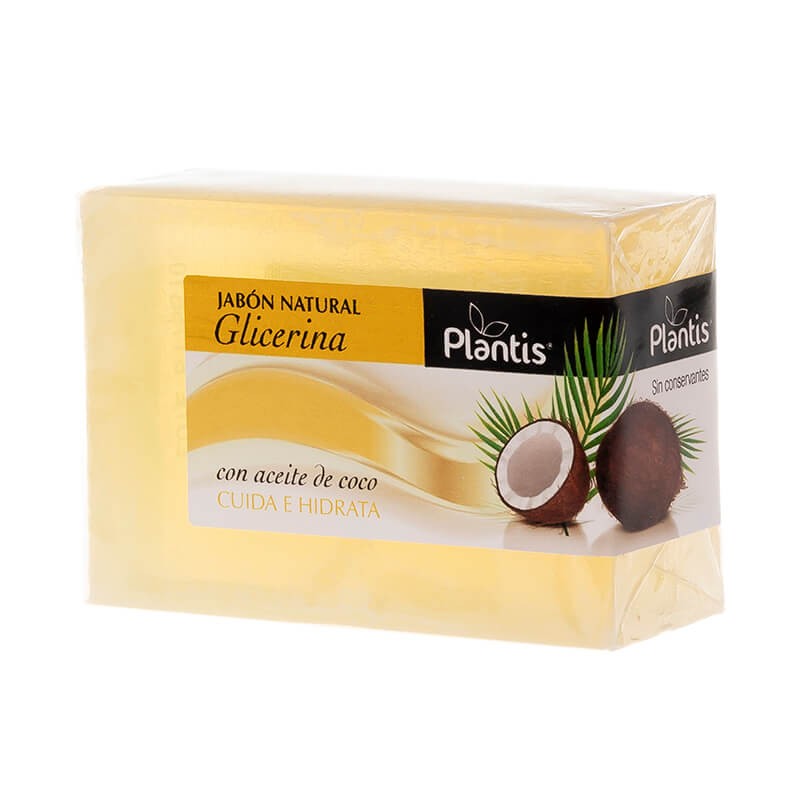 Глицеринов натуралeн сапун с кокосово масло - Jabon Natural Glicerina Plantis®, 100 g - BadiZdrav.BG