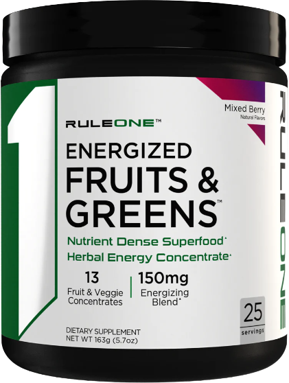 Energized Fruits &amp; Greens | Nutrient Dense Superfood with Herbal Energy Blend - Горски плодове