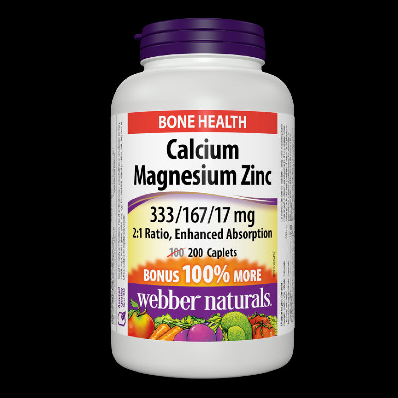 Calcium, Magnesium, Zinc/ Калций, Магнезий и Цинк х 200 каплети - BadiZdrav.BG