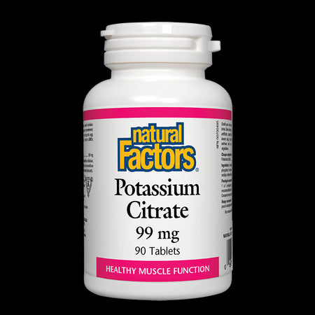 Potassium Citrate/ Калий (цитрат) 99 mg х 90 таблетки Natural Factors - BadiZdrav.BG