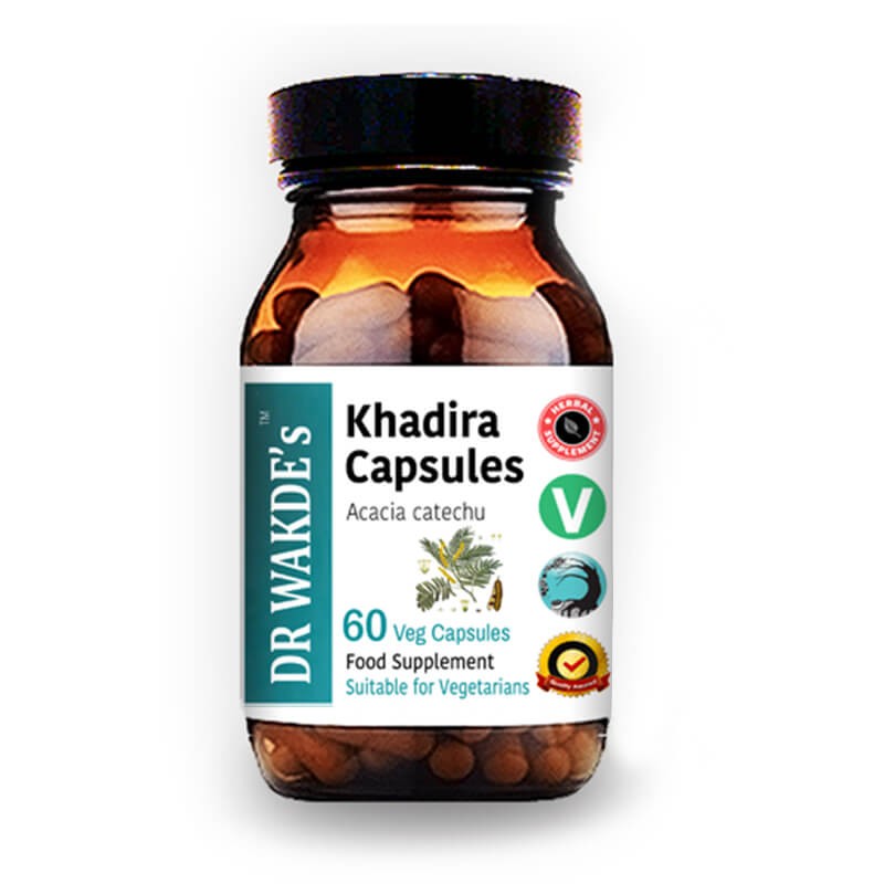 Акация катеху (Khadira) - срещу възпаление на червата, при артрит и астма, 60 капсули - BadiZdrav.BG