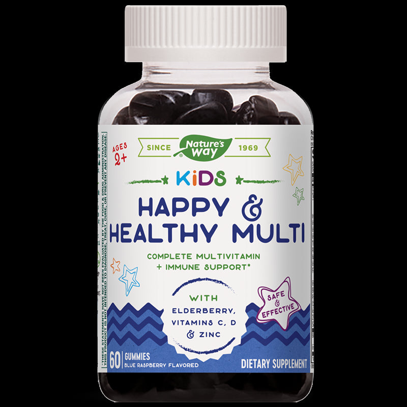 Kids Happy & Healthy Multi / Мултивитамини за деца/, 60 желирани таблетки Nature’s Way - BadiZdrav.BG