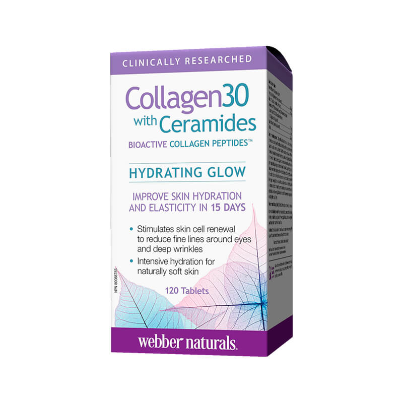 Collagen30® with Ceramides - Колаген + Серамиди, 120 таблетки Webber Naturals - BadiZdrav.BG