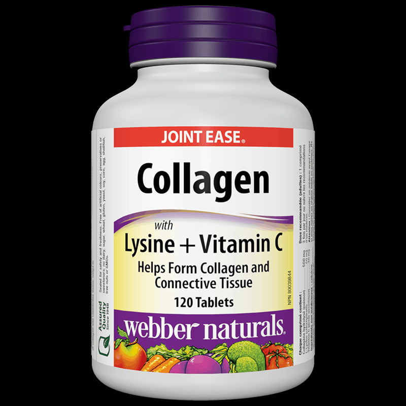 Collagen with Lysine + Vitamin C/ Колаген 500 mg с Лизин и Витамин С х 120 таблетки - BadiZdrav.BG