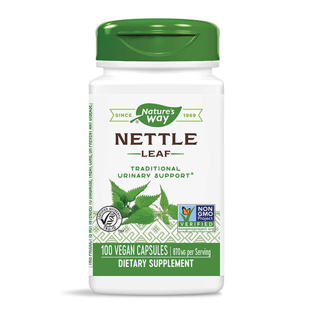 Nettle Leaf - Коприва (лист) - диуретик и детоксикатор, 435 mg, 100 капсули Nature’s Way - BadiZdrav.BG